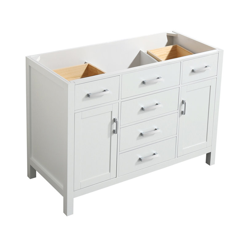 Base de meuble-lavabo simple Petrel, Blanc
