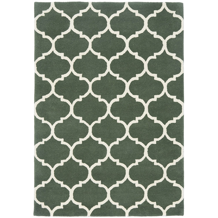Reina Geometric Wool Hand Woven Area Rug
