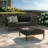 Northlake Outdoor Teak Wood Loveseat And Ottoman Set In Flint Gray-123103150