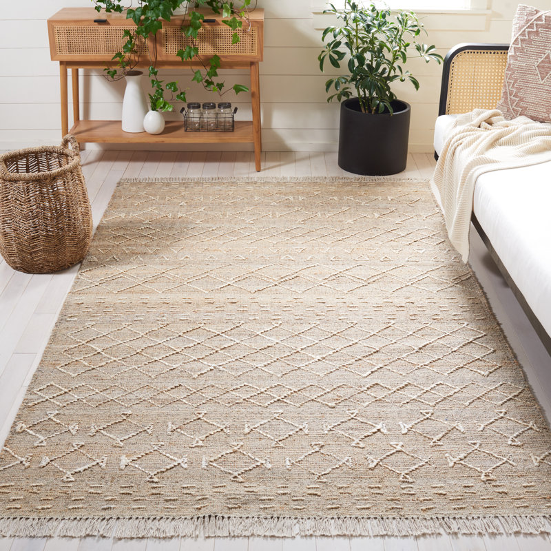 Southwestern Handmade Hand-Loomed Area Rug, Rectangle 8' x 10'