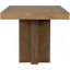 Ensemble de table de salle à manger extensible en bois avec chaises rembourrées et banc