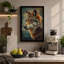 Wolf in Profile Boho - Wrapped Canvas-2008766953-2008766955