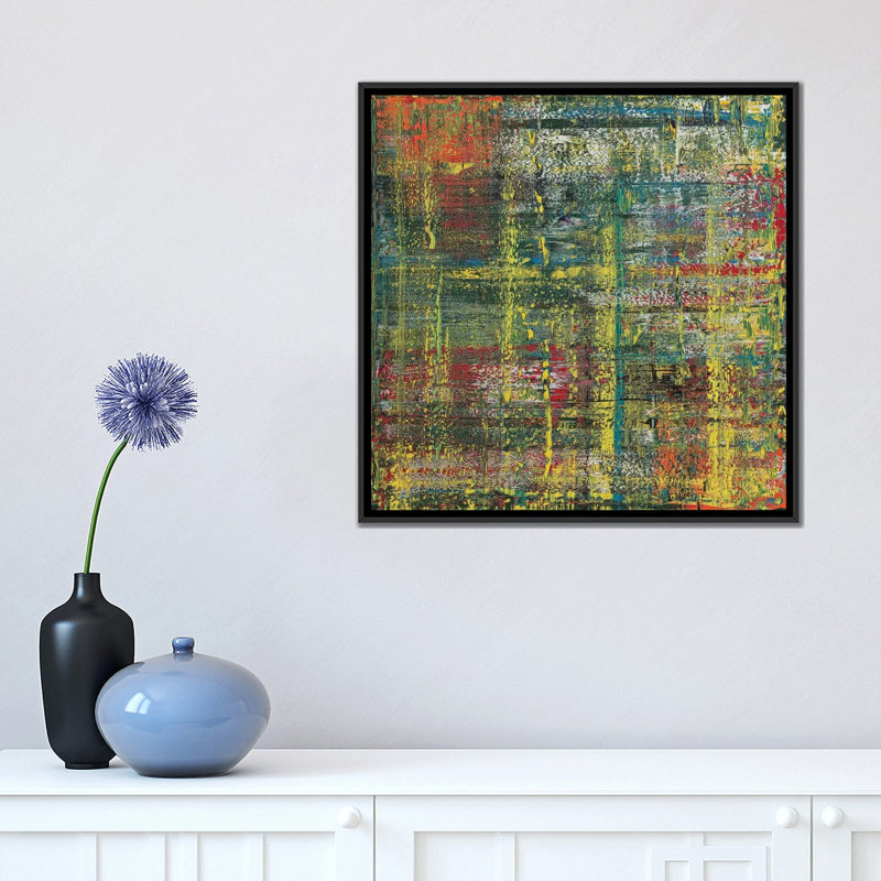 « animaux de compagnie », impression sur toile, H 26 po x l 26 po x P 1,5 po, Toile avec cadre flottant noir, Pas de tapis