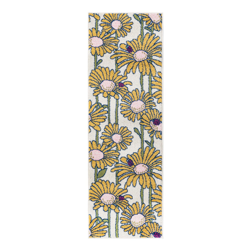 Saegertown Floral Indoor Rug, Runner 2' x 6'