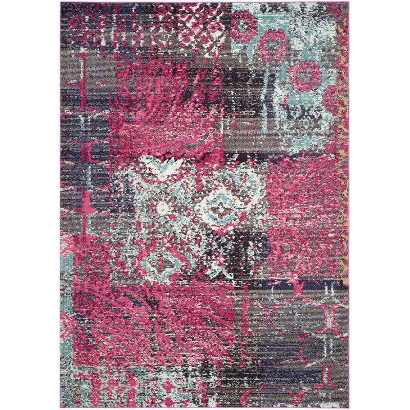 Audrina Abstract Hand Woven Area Rug, Rectangle 155 x 231 cm