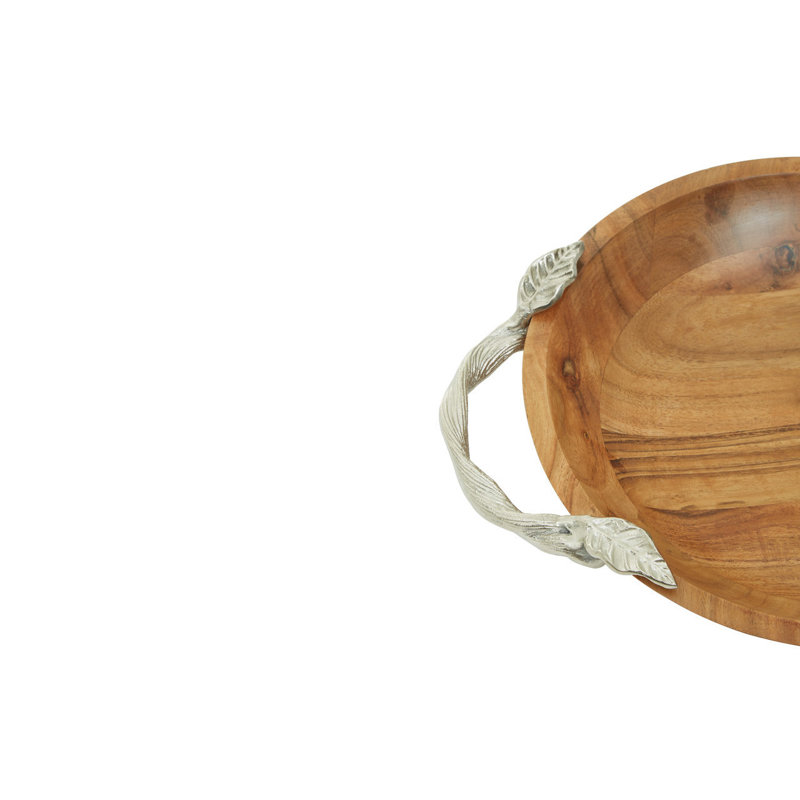 Dajane Wood Decorative Bowl 1, 7cm H x 40cm W x 30cm D