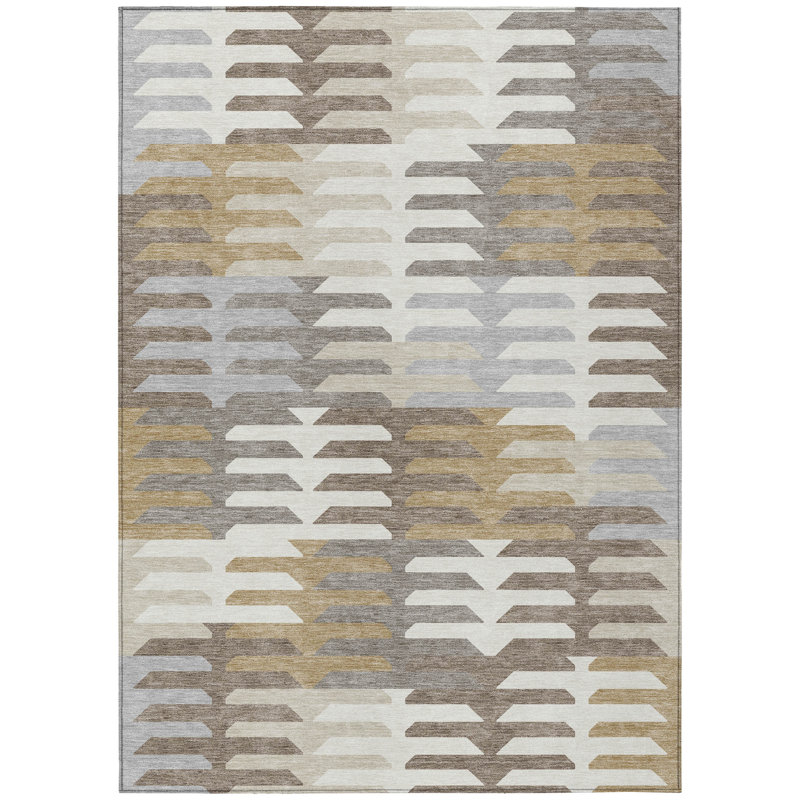 Machine Washable Indoor/Outdoor Chantille ACN2328 Geometric Rug, Rectangle 10' x 14'