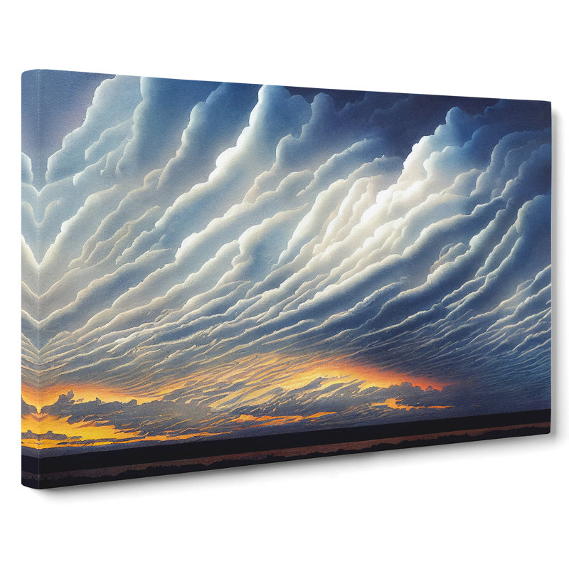 Cloudy Sky Sunrise Vol.2 - Wrapped Canvas, 40cm H x 60cm W x 3cm D