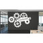 Teamwork Wall Decor Office Decal Gear Gear Idea Teamwork Business Inspire Office Décoration Motivation Autocollants Muraux Cadeau Unique 150LU