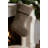 Deluxe Christmas Stocking, Grey, 14.6 x 9.4 x 2.0 inches | 100% Polyester, Machine Washable | Perfect Holiday Decor for Home & Fireplace, Durable & Stylish Design for a Joyful Christmas Celebration-1376144886