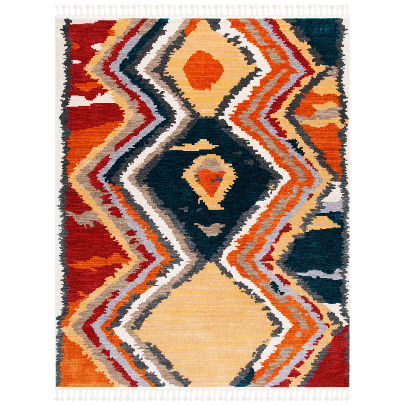 Tapis d'intérieur Yohan Southwestern, Rectangle 8 pi x 10 pi