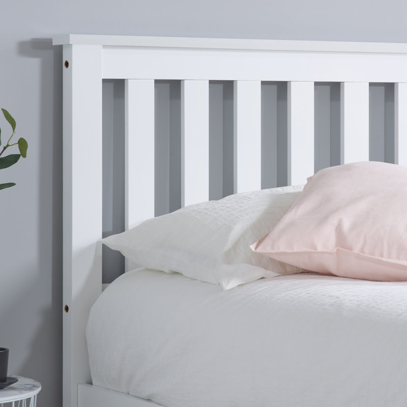 Ottoman Storage Bed With Sprung Mattress, White, Single (3')