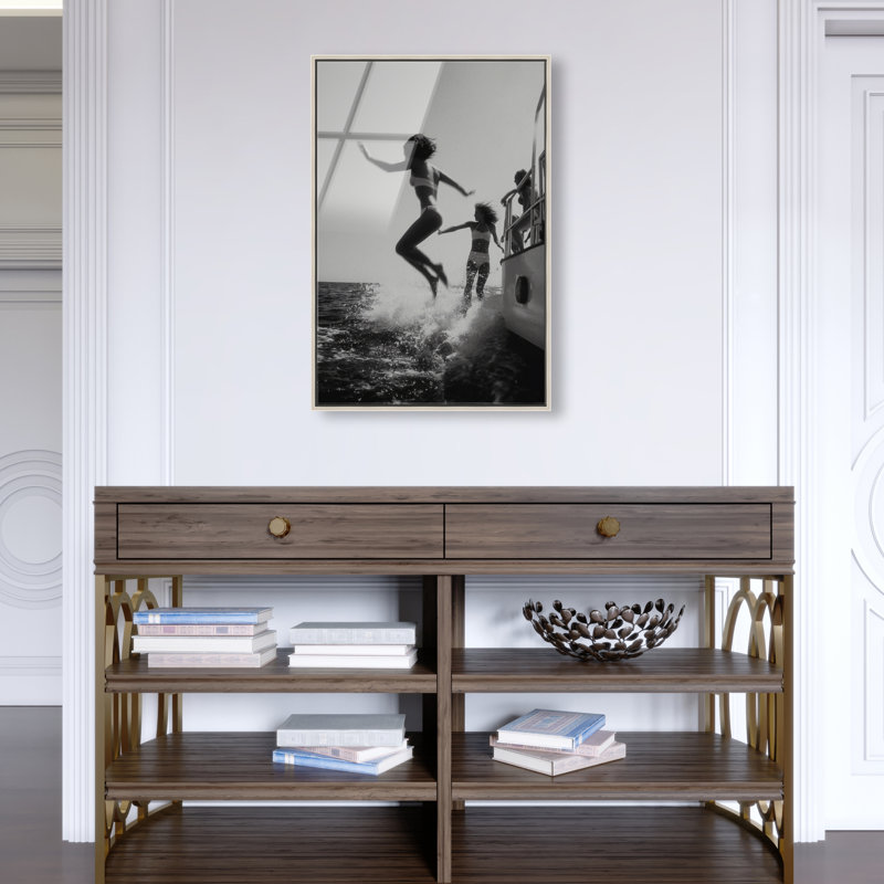 Liquid Gravity Print by Oliver Gal, 25"H x 17"W, Silver Floater Frame