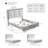 Cavin 6-Piece Bedroom Set (1 Bed + 2 Nightstands + 1 Chest + 1 Dreser + 1 Mirror)-464066018