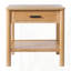 Table d'appoint en bois d'hévéa naturel