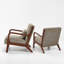 Chaises d'appoint rembourrées en velours côtelé Mid Century-1715184134