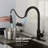 Touch Kitchen Faucet With Pull Down Sprayer-118350866