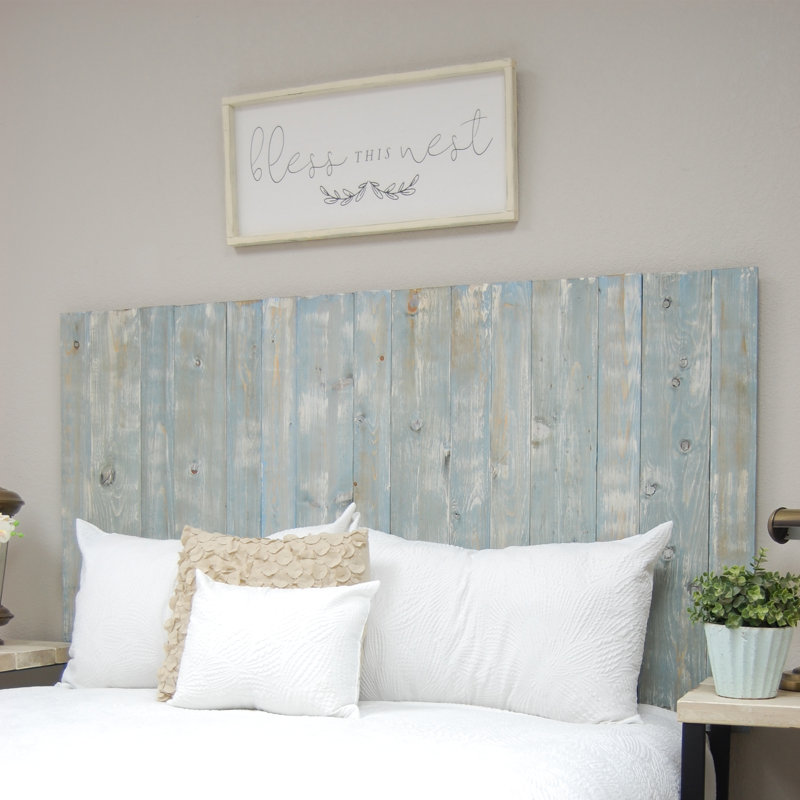 Solid Wood Panel Headboard