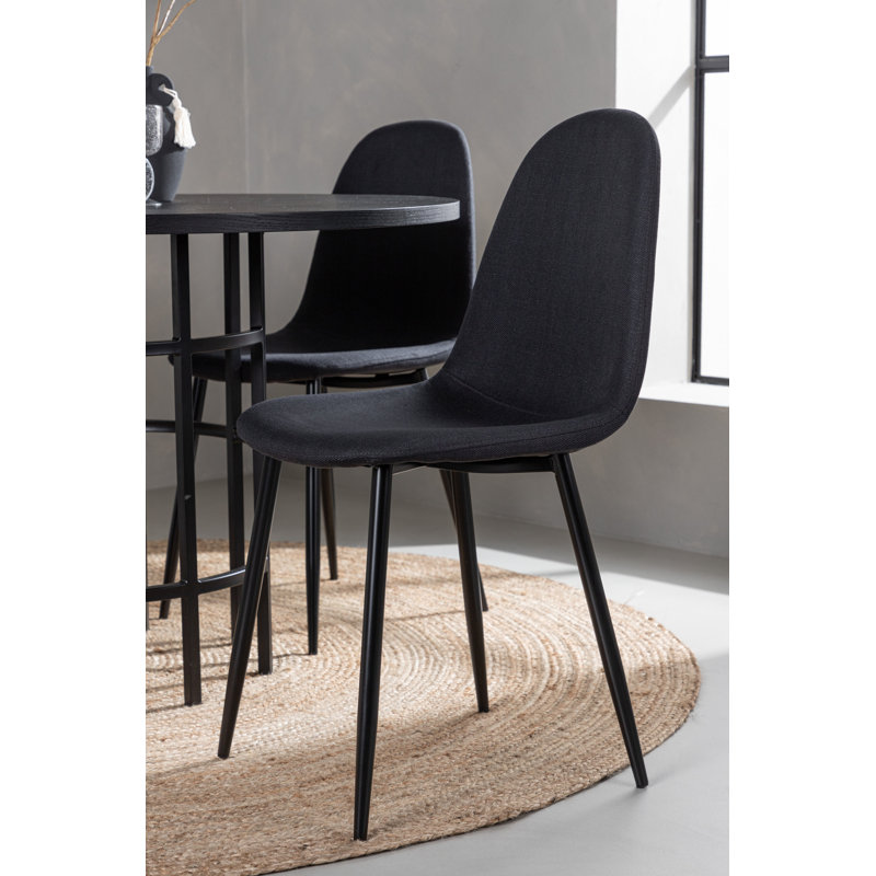 Coles 4 - Person Dining Set, Black