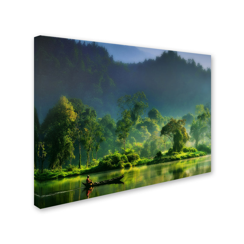 Art mural sur toile tendue - Art mural "Peinture de la nature" Hardibudi pour le salon, la chambre à coucher ou le bureau - 14 x 19
