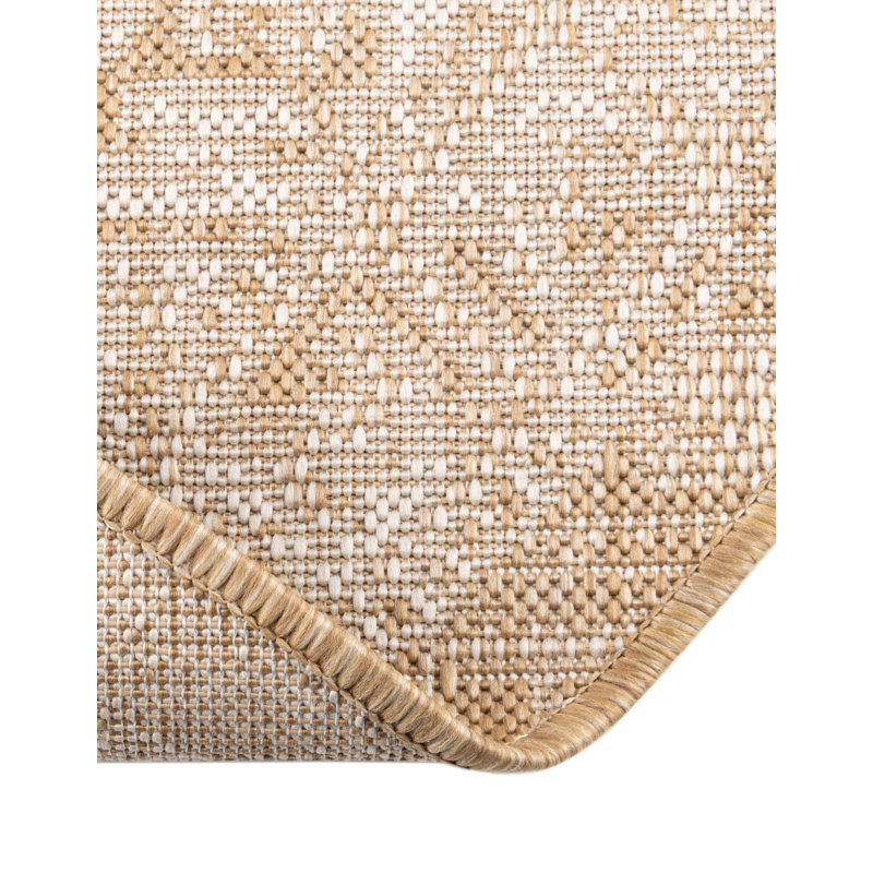Arletha Geometric Indoor / Outdoor Rug, Oval 3'3" x 5'3"