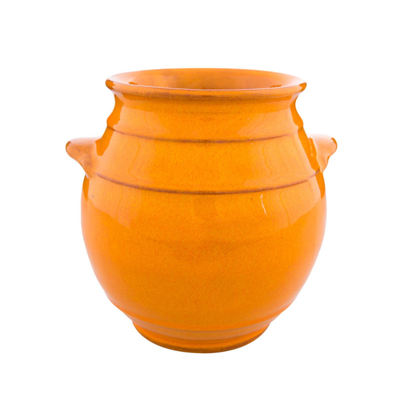 Michalak Ceramic / Porcelain Jar, Orange