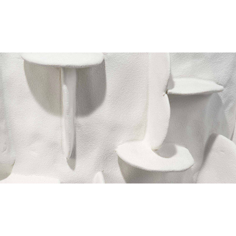 Helios Handcrafted Ceramic Table Vase, White