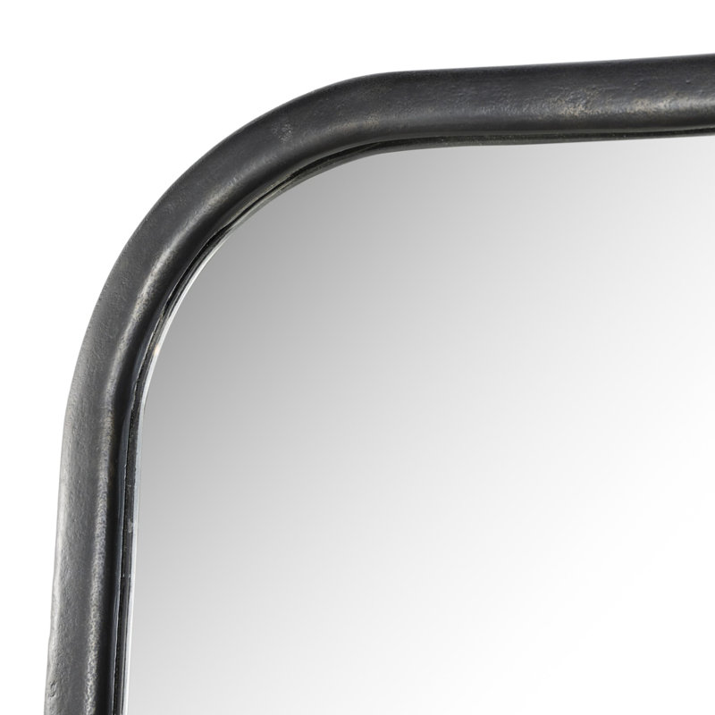 Patz Mantel Mirror, Black Antique