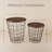 Lavish Home Nesting End Tables Set of 2 with Storage Baskets, Black-1444880402
