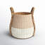 Armadi Two Tone Wicker Basket with Handles-585969835