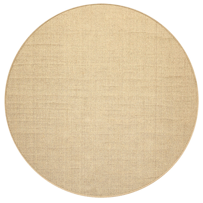 Tapis contemporain beige en laine tissé à la main 8 x 8, Beige/Tan, Square 8'