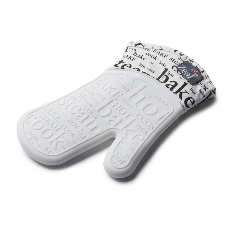 Zeal Cotton Oven Mitt, White