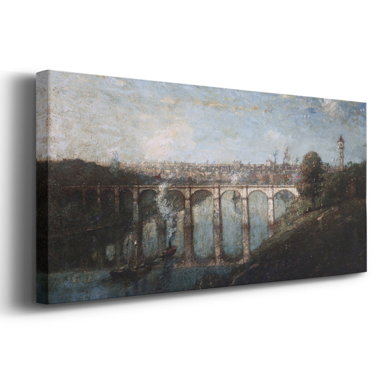Série paysage - DCLIV - Toile tendue avec châssis - Prêt à accrocher, H 20 po x l 50 po