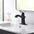 Lotto Collection Single-Handle Mid-Arc Lavatory Bathroom Sink Faucet with Drain Assembly - Matte Black-58021269