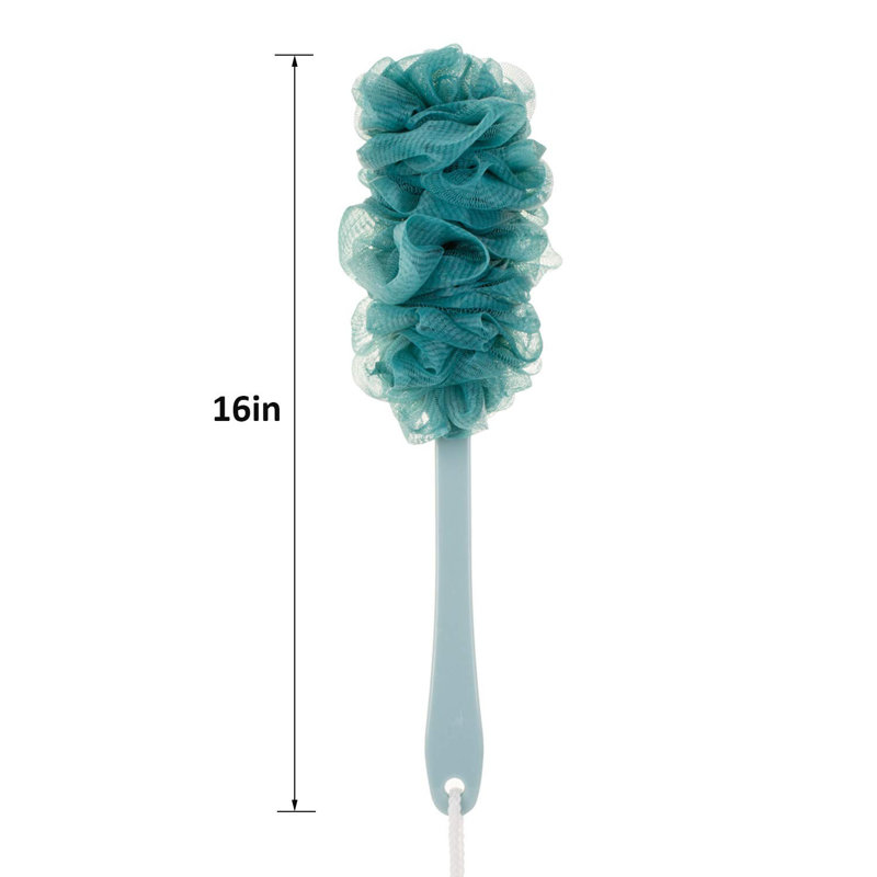 3 Pack Long Handled Loofah Back Scrubber