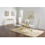 Chaise d'appoint rembourrée en blanc