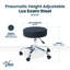 Tabouret pneumatique de bureau à hauteur réglable-2112190946