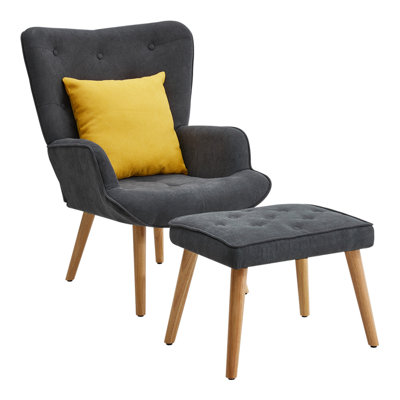 Nicolle Accent Chair with Footstool