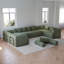 Canapé-lit convertible de 78,7 pouces avec coussin cylindrique, canapé-lit pliant en chenille, canapé-lit pliant avec poche latérale, canapé-lit de plancher, 3 pièces