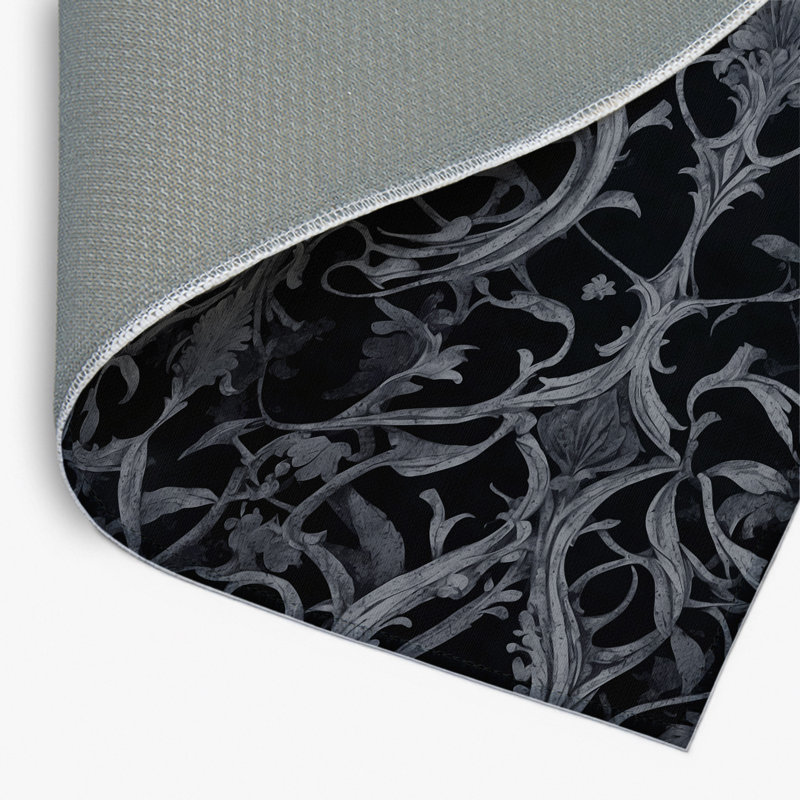 Moonlit Noir Indoor And Outdoor Area Rug, Rectangle 5' x 7'