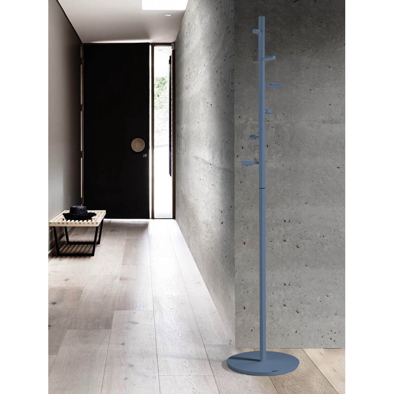 Hawkesbury Solid Wood Freestanding Coat Rack, Blue