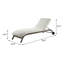 Chaise longue d'extérieur en beige et gris Tashiyah