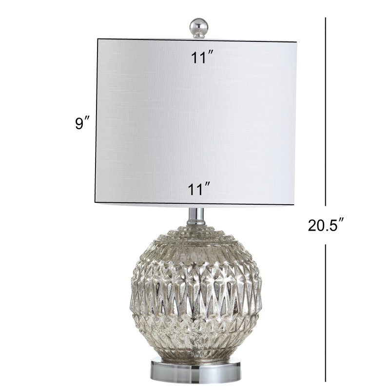 Coll 20.5" Glass/Metal LED Table Lamp