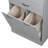 Bathroom Storage Cabinet with 2 Built-In Laundry Baskets-1114931768