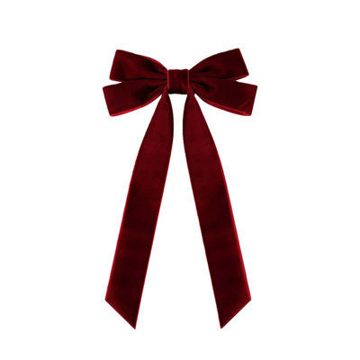 15 Pcs Christmas Bow Ornament 4 X 7 Inch Xmas Tree Ribbon Hanging Bows Christmas Wedding Aisle Decorations For Xmas Wreath Party Garland Decoration Holiday Wedding Decor