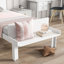 Lit plateforme avec banc de pied de lit