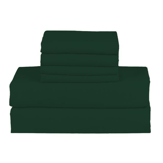 Hotel Luxurious Bamboo Blend Deep Pockets Breathable Cooling Bed Sheet Set 2000 Series, Queen Sheet Set + 4 Pillowcases