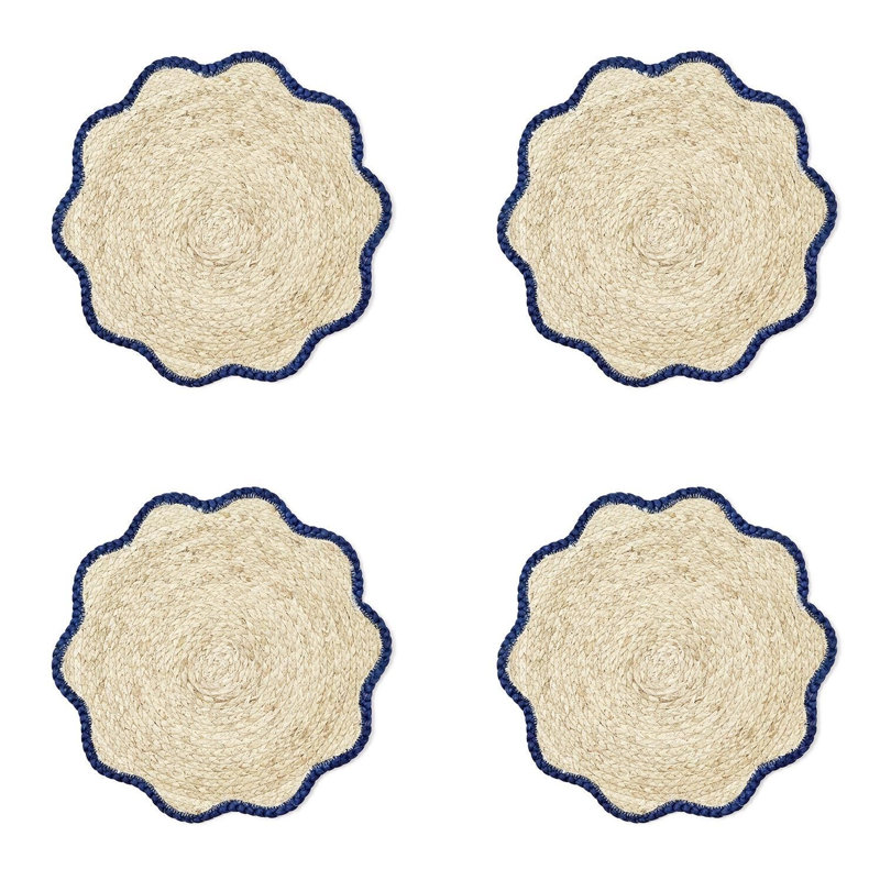 Ensemble de 4 napperons tissés à la main Seagrass