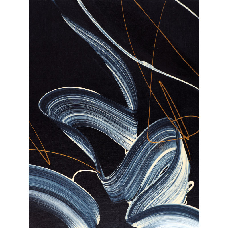 " Tentations I " by Novi Lim, Black Framed Canvas, 32" H x 24" W