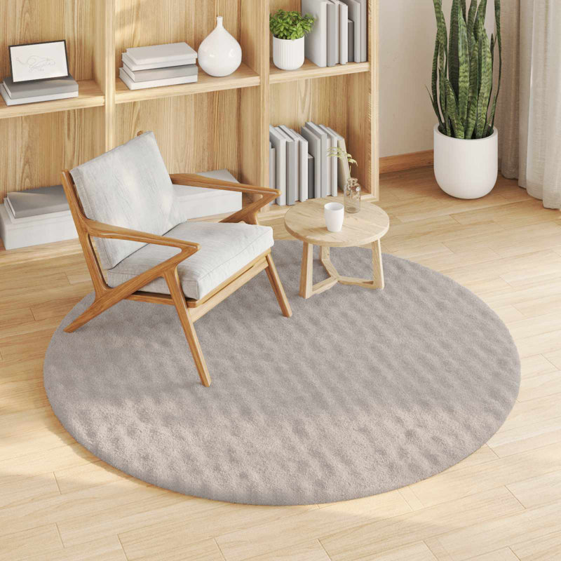 Modern Indoor Rug, Sand, Round 120 cm